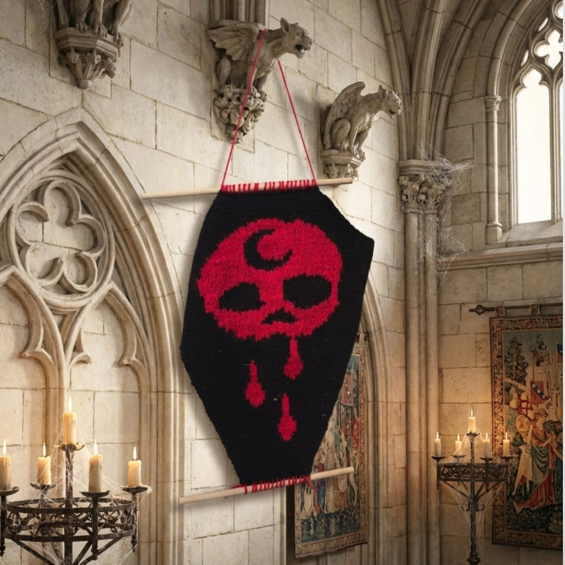 Moon Skull Tapestry